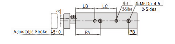 Серия CXSM Двухштоковый цилиндрpng Серия CXSM Двухштоковый цилиндрpng