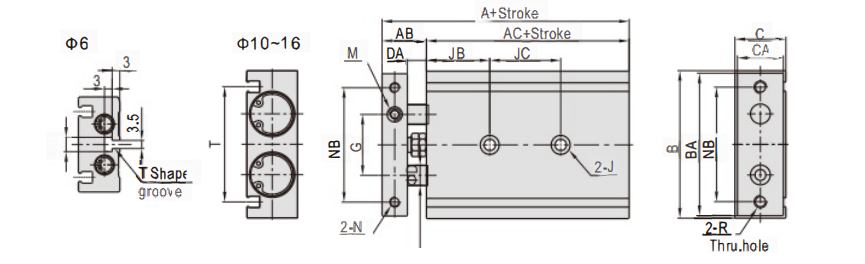 Серия CXSM Двухстержневой цилиндр.png Серия CXSM Двухстержневой цилиндр.png