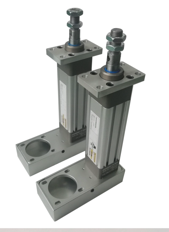 Standard 50 electric cylinder in direct connection with guide post