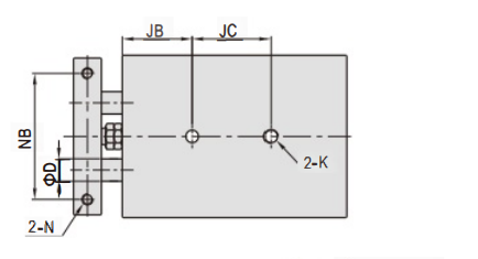 Серия CXSM Двухстержневой цилиндр.png Серия CXSM Двухстержневой цилиндр.png