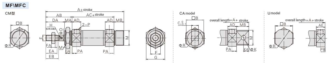 Cilindro estándar mini MFjpg Cilindro estándar mini MFjpg