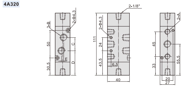 4A300 series Air valve(5/2 way,5/3 way) .png 4A300 series Air valve(5/2 way,5/3 way) .png