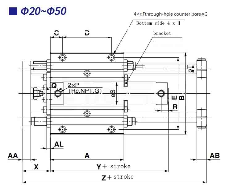 Cilindro de varilla guía MG.jpg MG导杆cylinder.jpg
