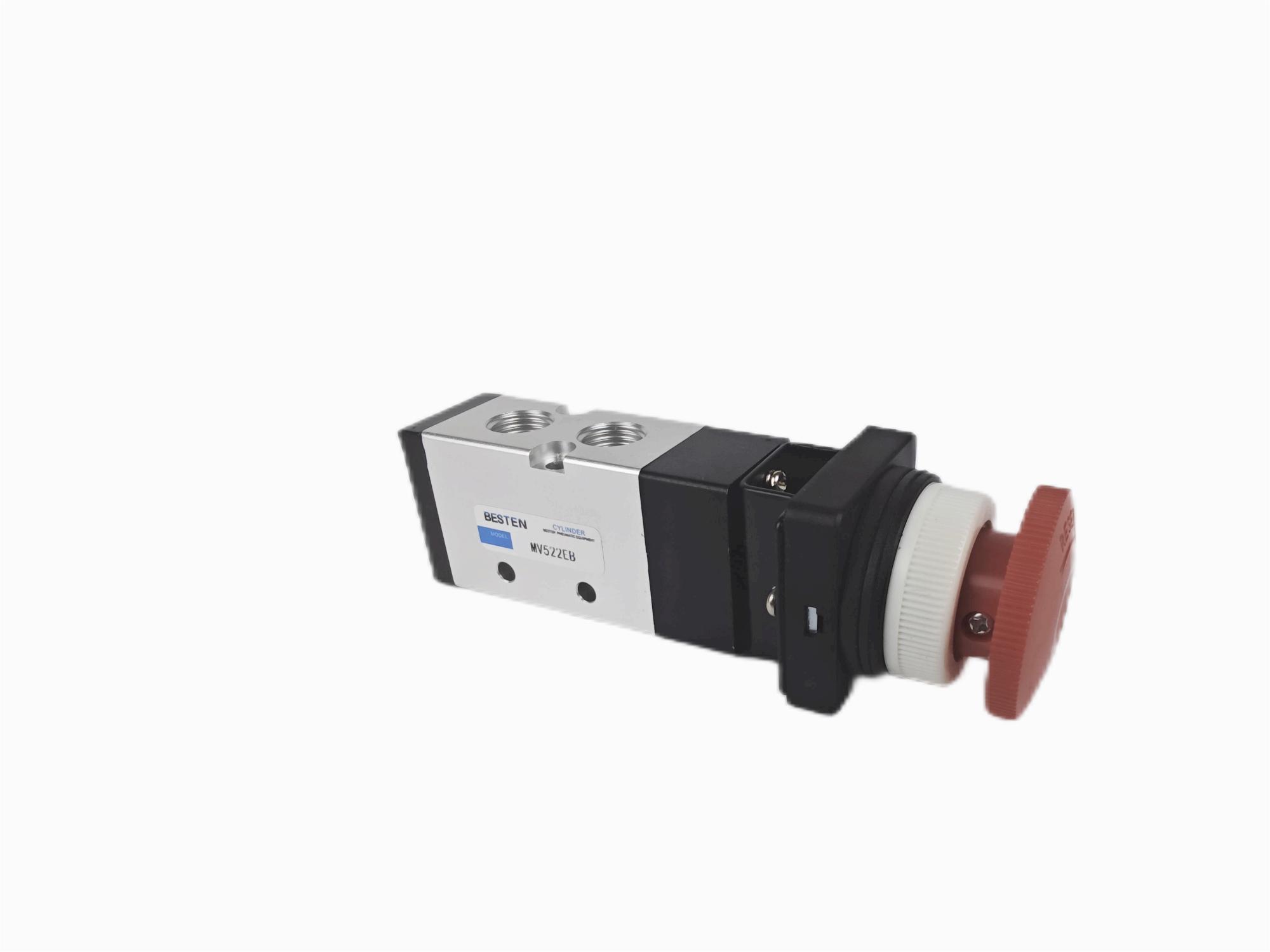 MV 522EB Button with lock control valve